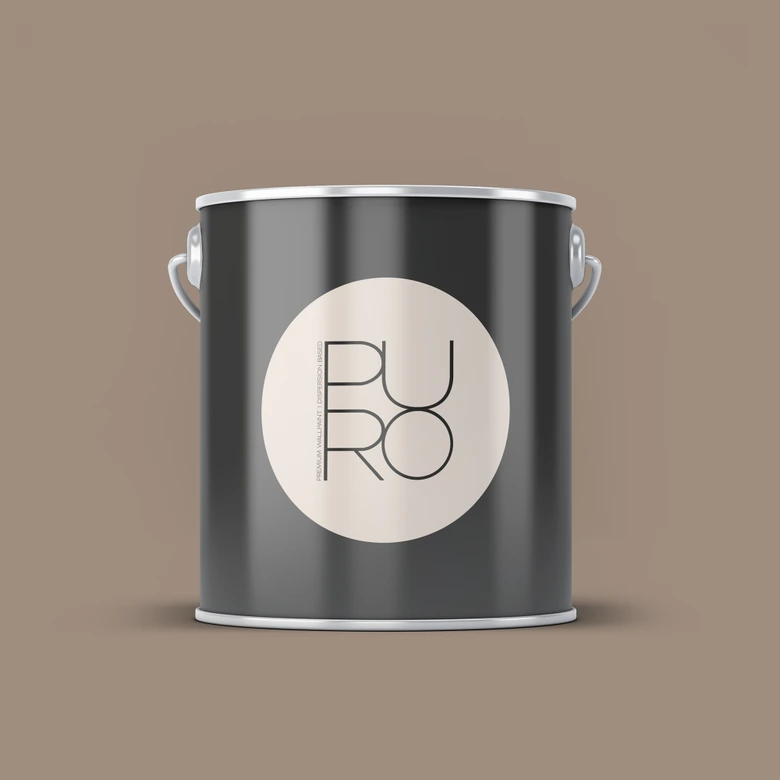 Peinture murale premium marron - PURO c7002 taupe calme 