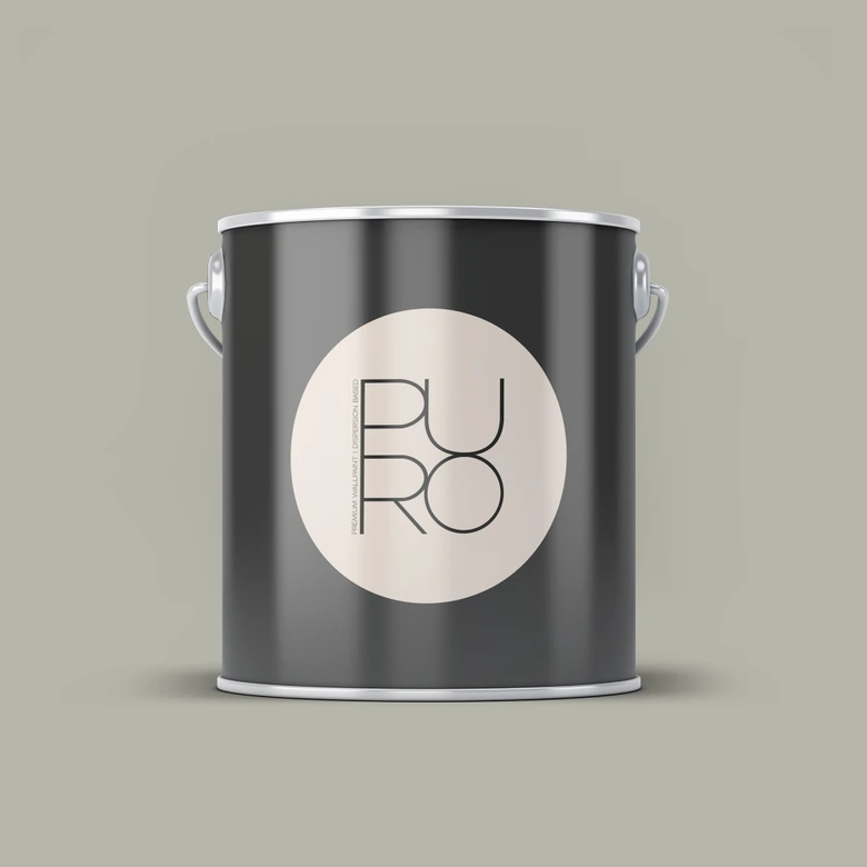 Premium Wandfarbe Grau - Tuchmatte Innenwandfarbe - PURO c7005 calm taupe 