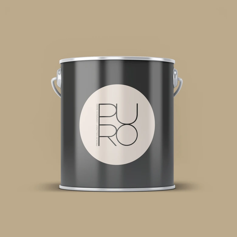 Premium Väggfärg beige - Täckmatt väggfärg för interiör - PURO c7009 mellow brown 