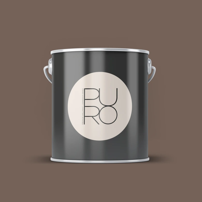 Peinture murale premium marron - PURO c7021 marron apaisant 