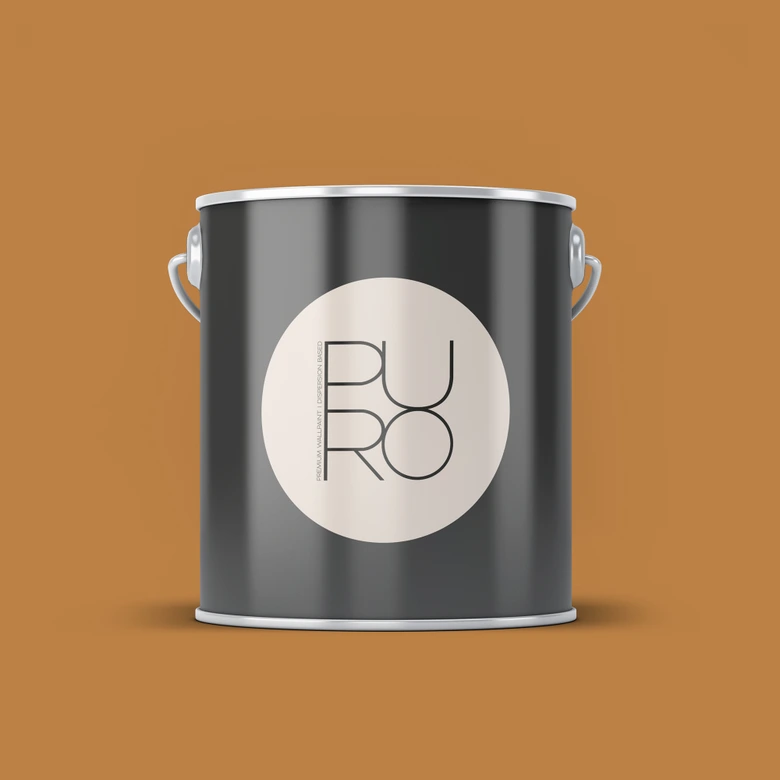 Peinture murale premium orange - PURO c8014 safran lisse 