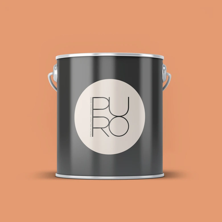Peinture murale premium orange - PURO c9002 orange poussiéreux 