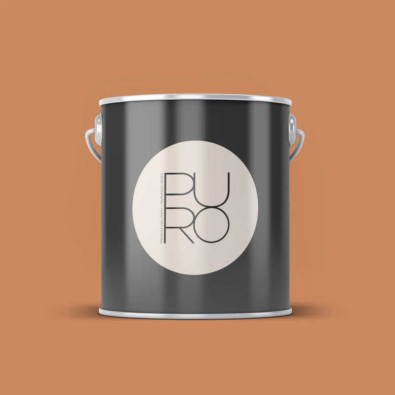 Peinture murale premium orange - PURO c9004 orange poussiéreux 