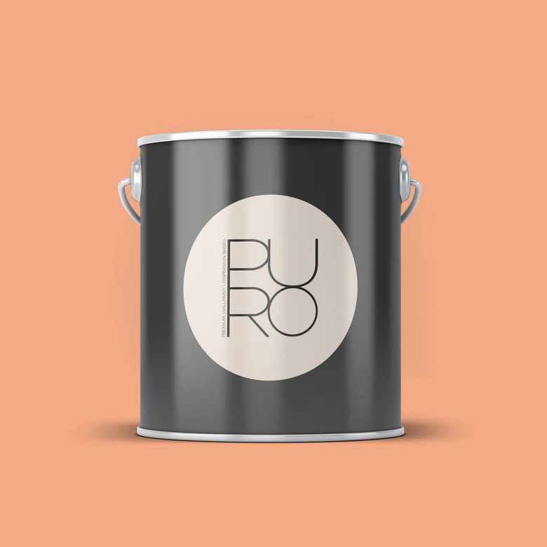 Peinture murale premium orange - PURO c9013 divers abricot 