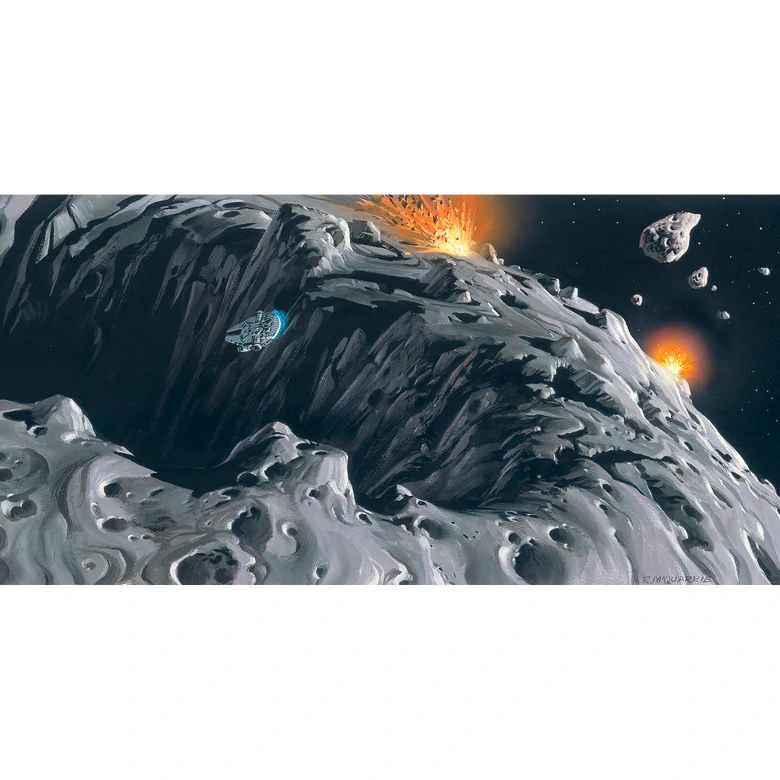 Vlies Fototapete - Star Wars Classic RMQ Asteroid - 500 x 250 cm 
