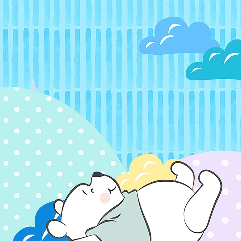 Papier peint - Winnie l'ourson fait la sieste - 100 x 280 cm 