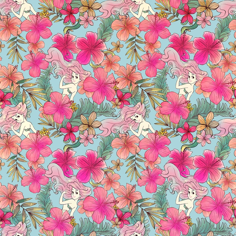 Vlies Fototapete - Ariel Pink Flower - 200 x 280 cm 