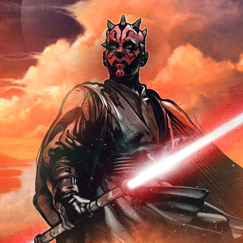 Vlies Fototapete - Star Wars Classic Darth Maul - 200 x 280 cm 