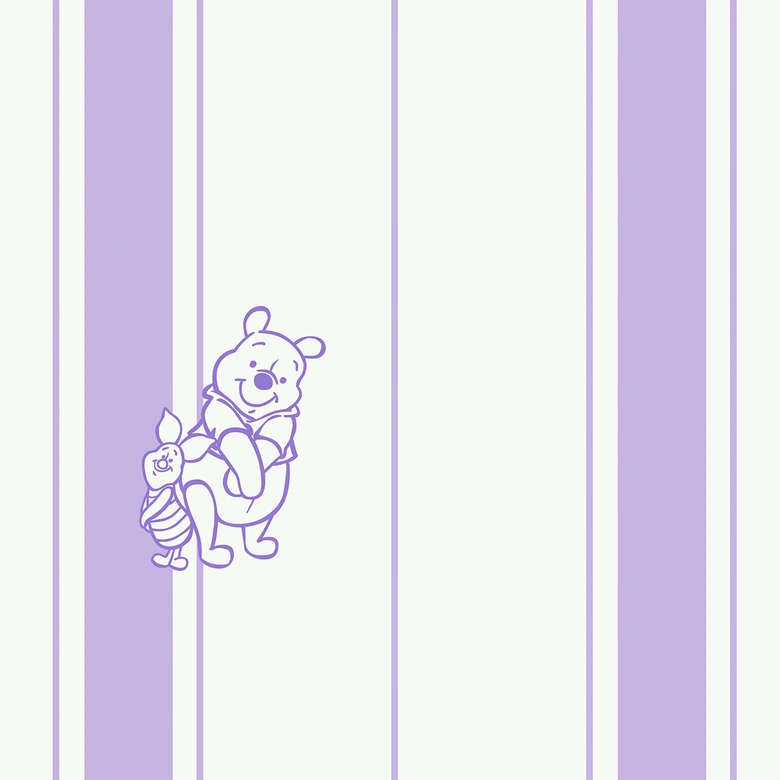 Papier peint - Winnie l'ourson doux - 200 x 250 cm 