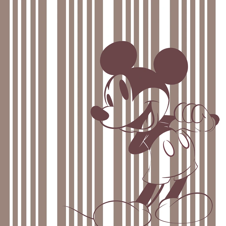 Vlies Fototapete - Mickey Tone-on-Tone - 200 x 250 cm 