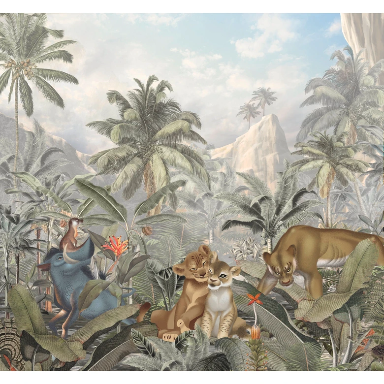 Carta da parati - Re Leone - 300 x 280 cm 