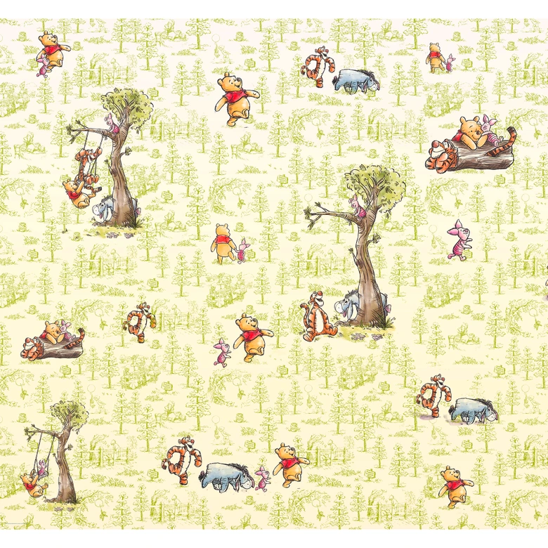 Vlies Fototapete - Winnie the Pooh Friends - 300 x 280 cm 