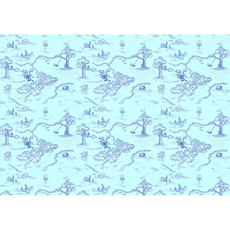 Papier peint - Winnie l'ourson Pat - 400 x 280 cm 