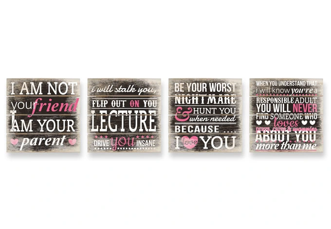 Houten Wanddecoratie I am not your parent... 