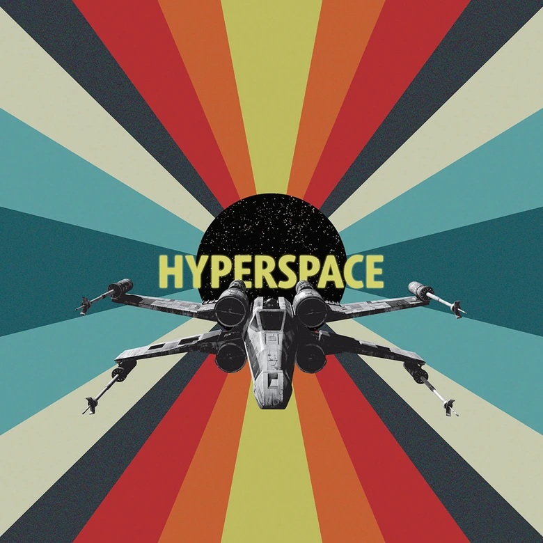 Vlies Fototapete - Star Wars Hyperspace - 200 x 280 cm 
