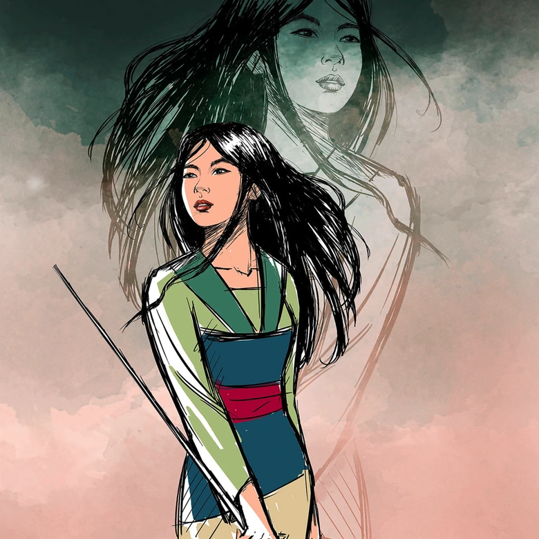 Vlies Fototapete - Brave Mulan - 200 x 280 cm 