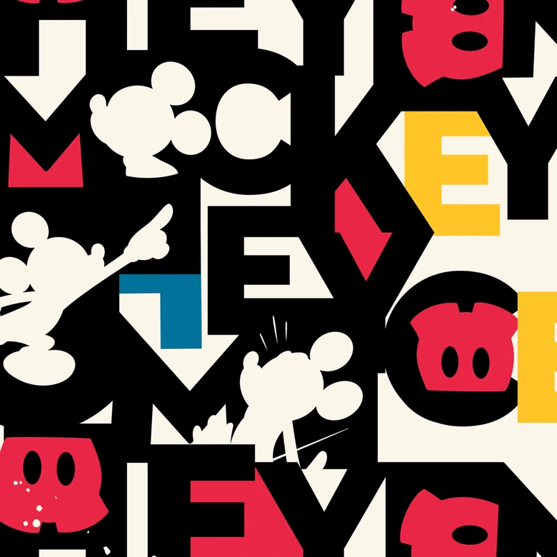 Vlies Fototapete - Mickey Mixup - 250 x 280 cm 