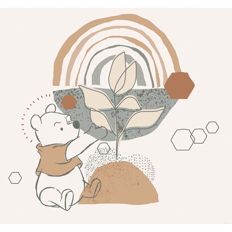 Papier peint - Winnie l'ourson grandit - 300 x 280 cm 