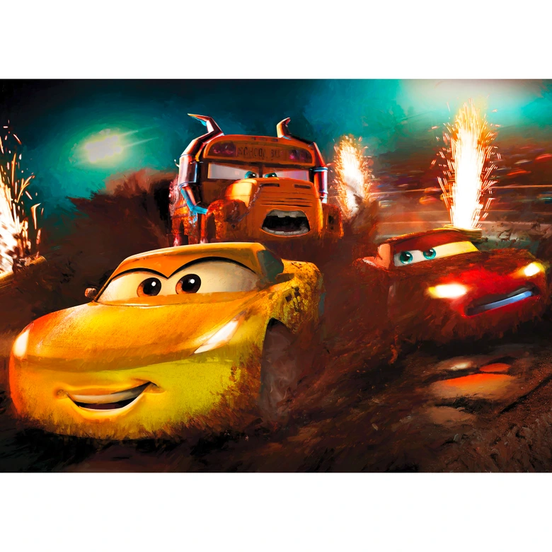 Vlies Fototapete - Cars Dirt Track - 350 x 250 cm 
