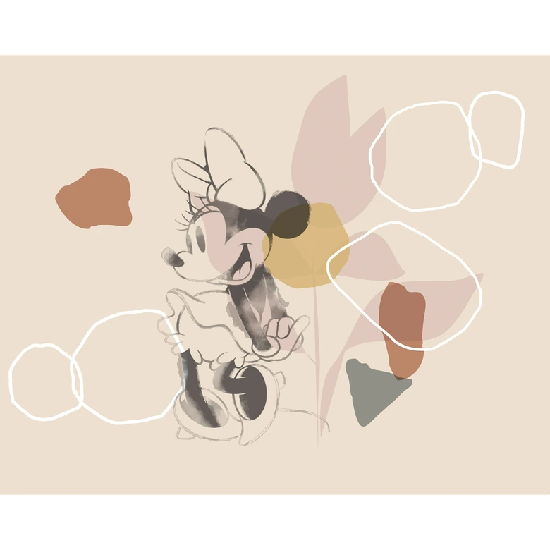 Vlies Fototapete - Minnie Soft Shapes - 350 x 280 cm 