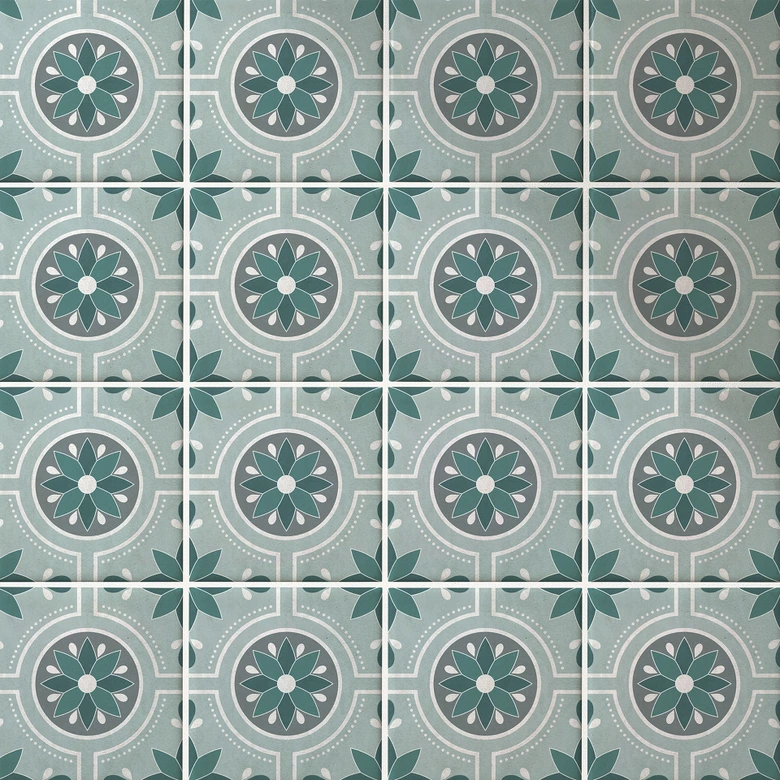 Tegelstickers Bloemen (set van 12) 