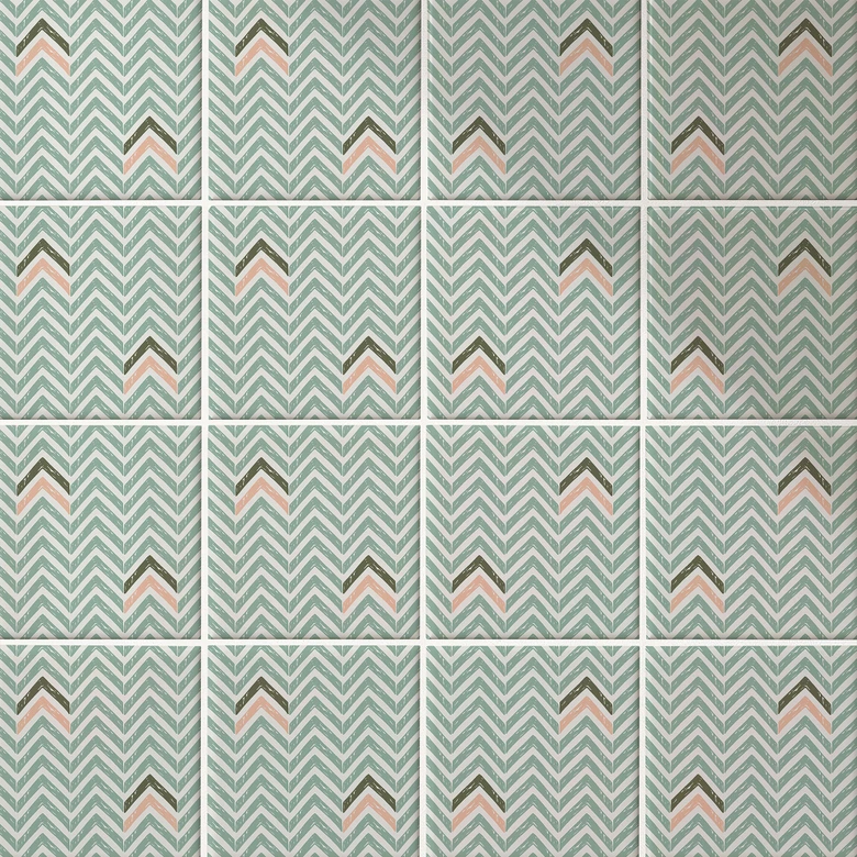 Boho Tile Sticker Set of 12 