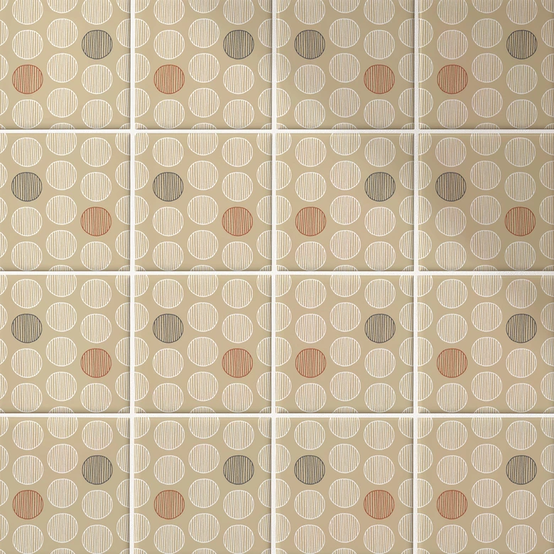 Autocollants pour Carrelage Boho - Lot de 12 