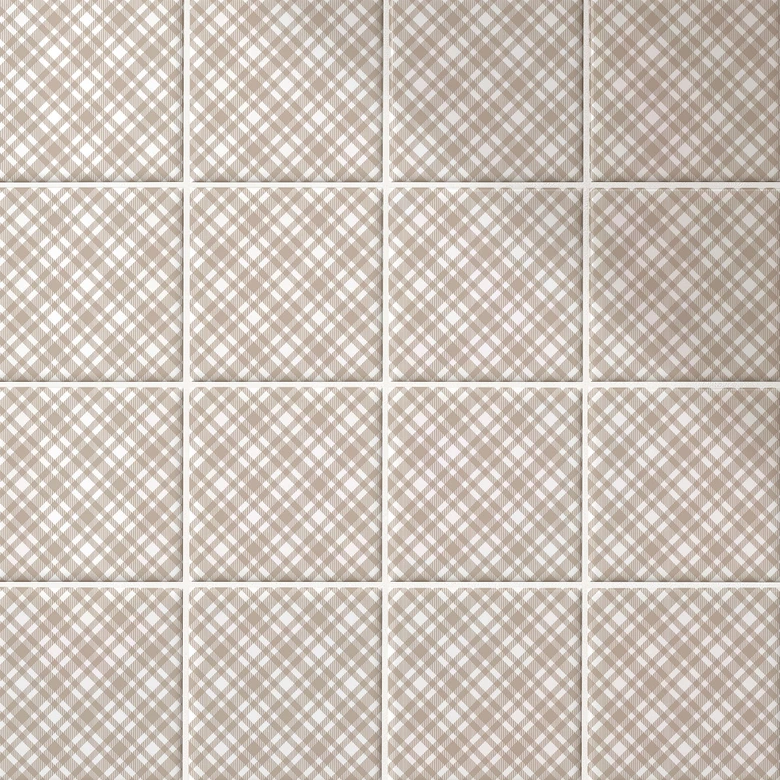 Sticker carrelage Échantillon en blanc taupe - lot de 12 