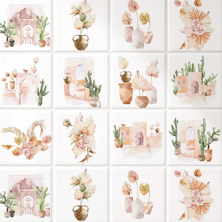 Adesivi piastrelle - Marocco - 12er 