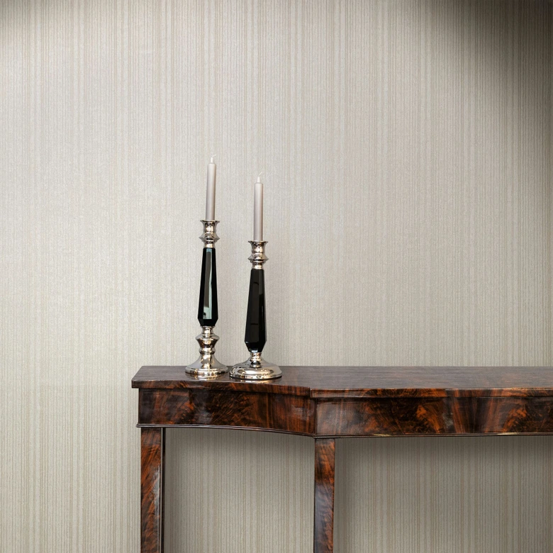 Non-woven tapet i beige ränder och linjer tapet ränder klassisk  