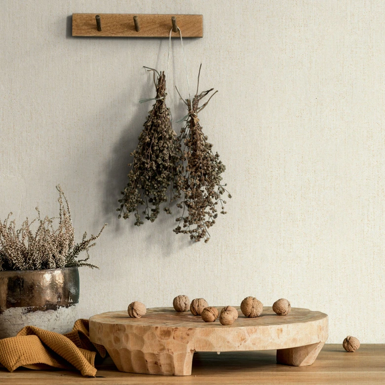 Vliestapete in Beige Leicht Strukturiert Uni Modern  