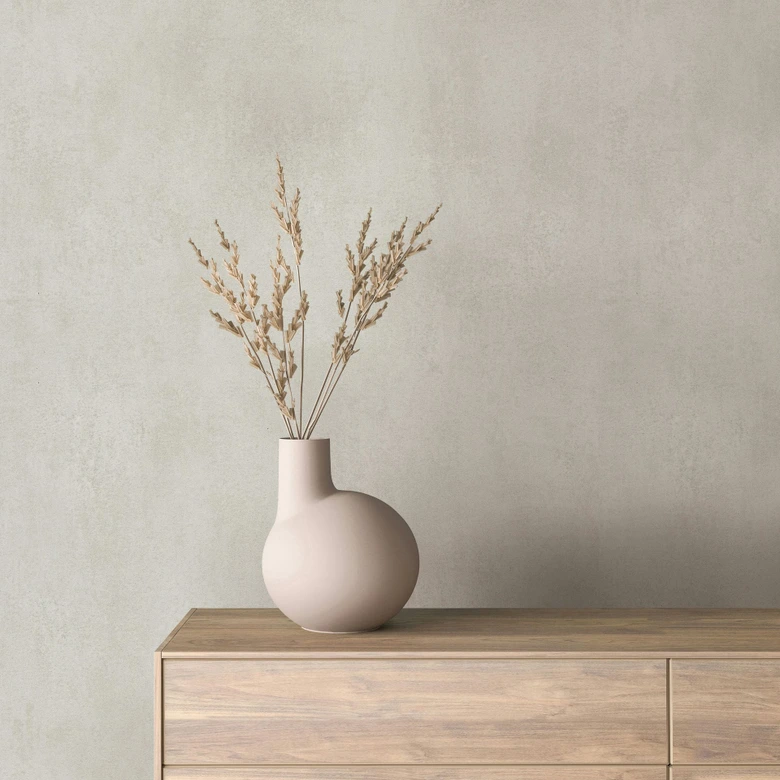 Vliestapete in Grau Betonoptik Used-Look Uni  