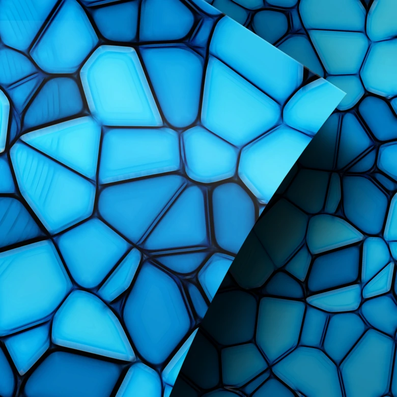 Möbelfolie, Dekofolie - abwischbar - Blaues Mosaik 