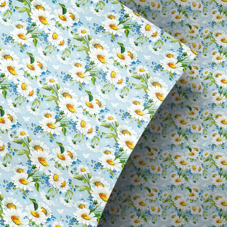 Möbelfolie, Dekofolie - abwischbar - Gänseblümchen 