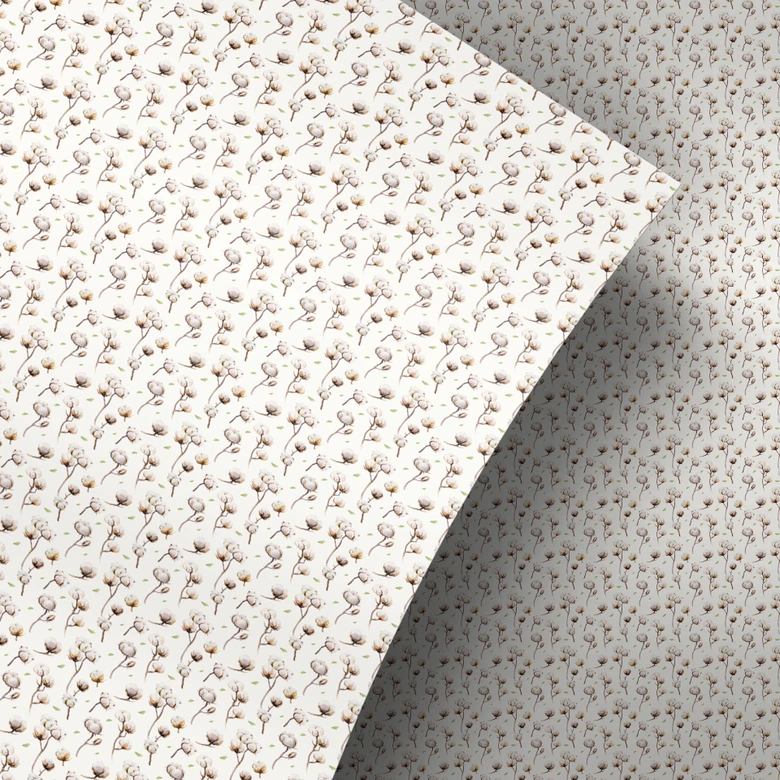 Vinilo adhesivo muebles Kvilis - flor de algodón 