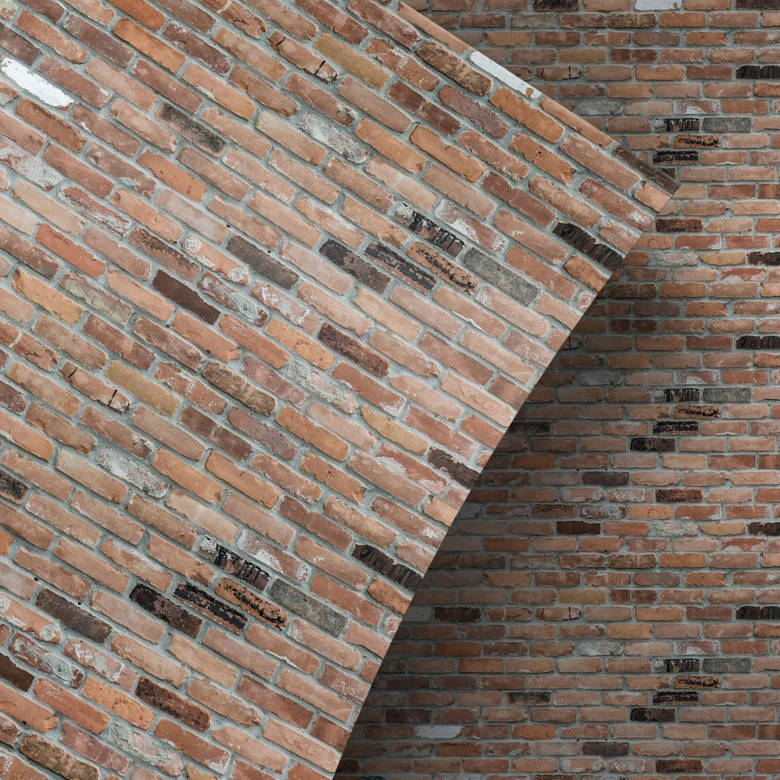 Okleiny meblowe z cegły rustykalnej 