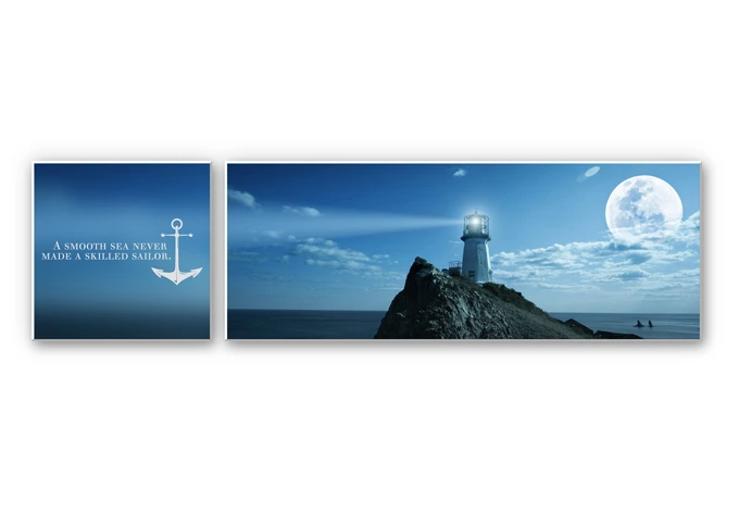 Wandbild A smooth Sea (2-teilig) 