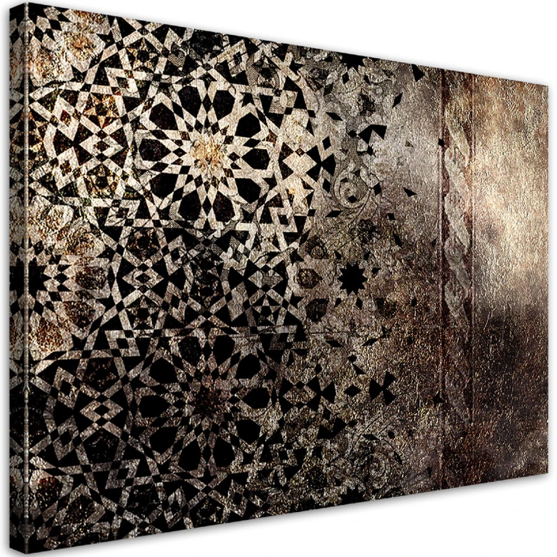 Leinwandbild, Mandala Orient Textur 