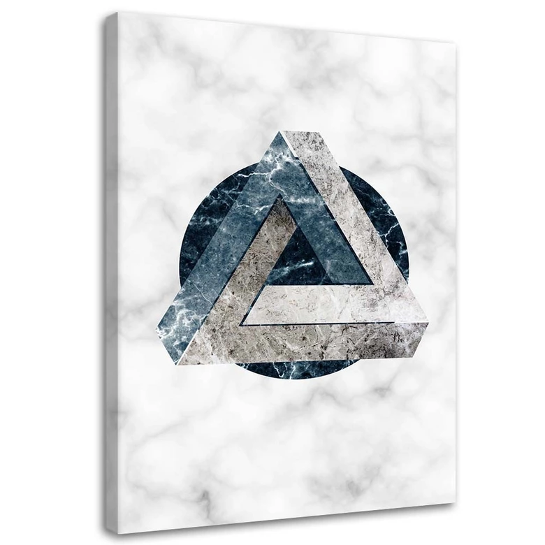 Leinwandbild, Geometrische Abstraktion - Marmor 