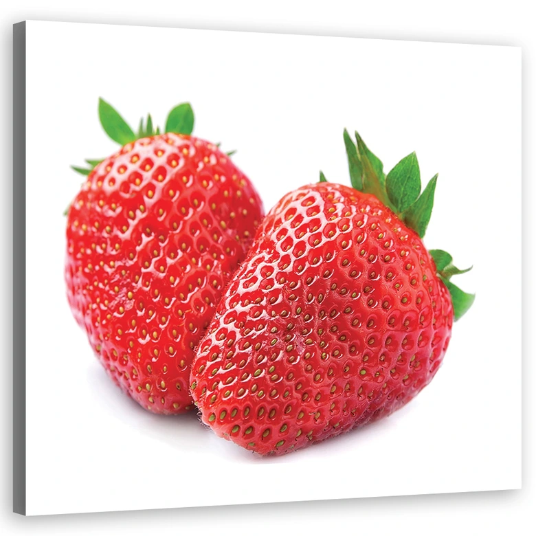 Tableau sur toile, fruit fraise 