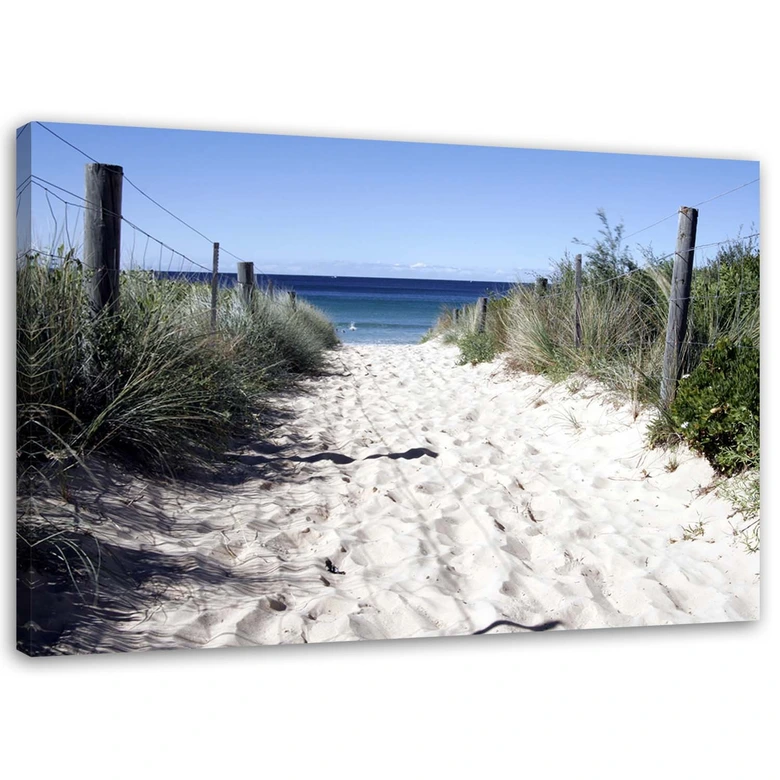 Leinwandbild, Strand Dünen Landschaft 