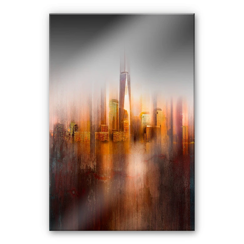 Acrylglasbild Chiriaco - New York im Abendlicht 
