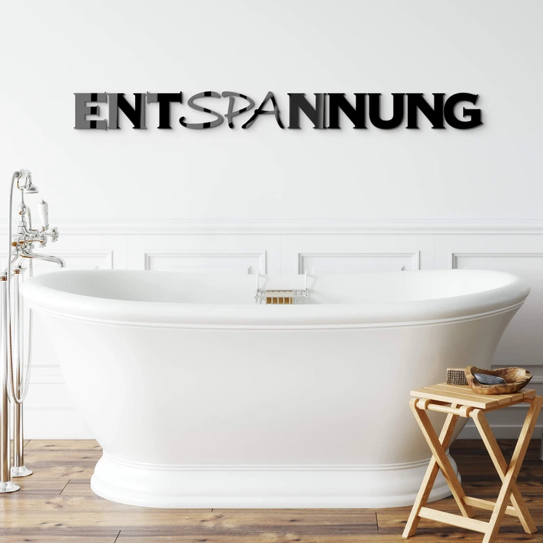 Acrylbuchstaben  Entspannung 