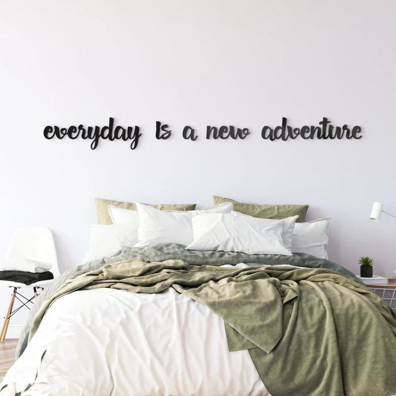 3D Schriftzug Every day is a new adventure - Acryldeko  