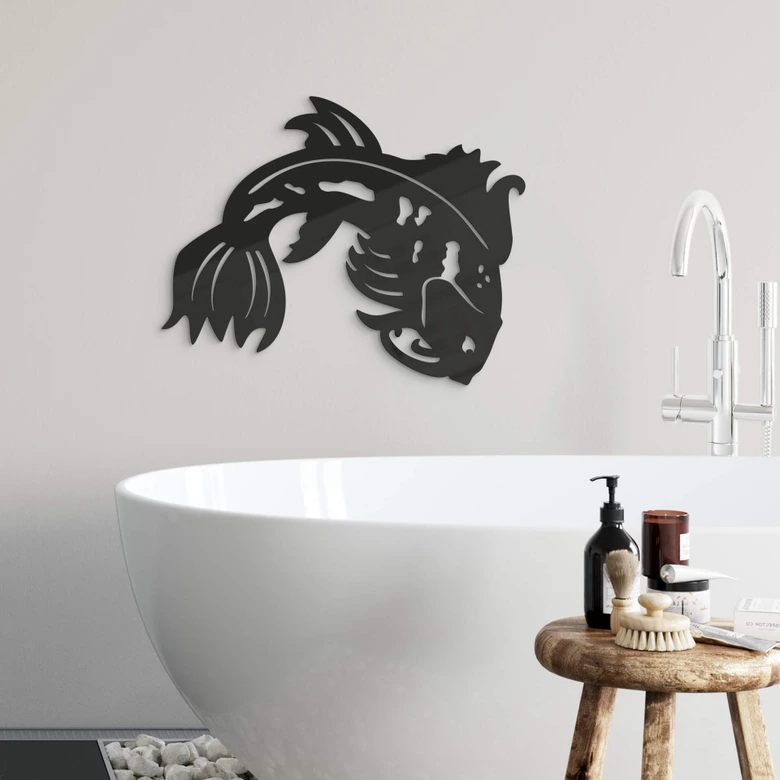 Acryldeko Japanischer Koi  