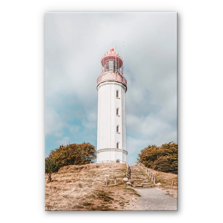 Acrylglasbild Leuchtturm auf Hiddensee 