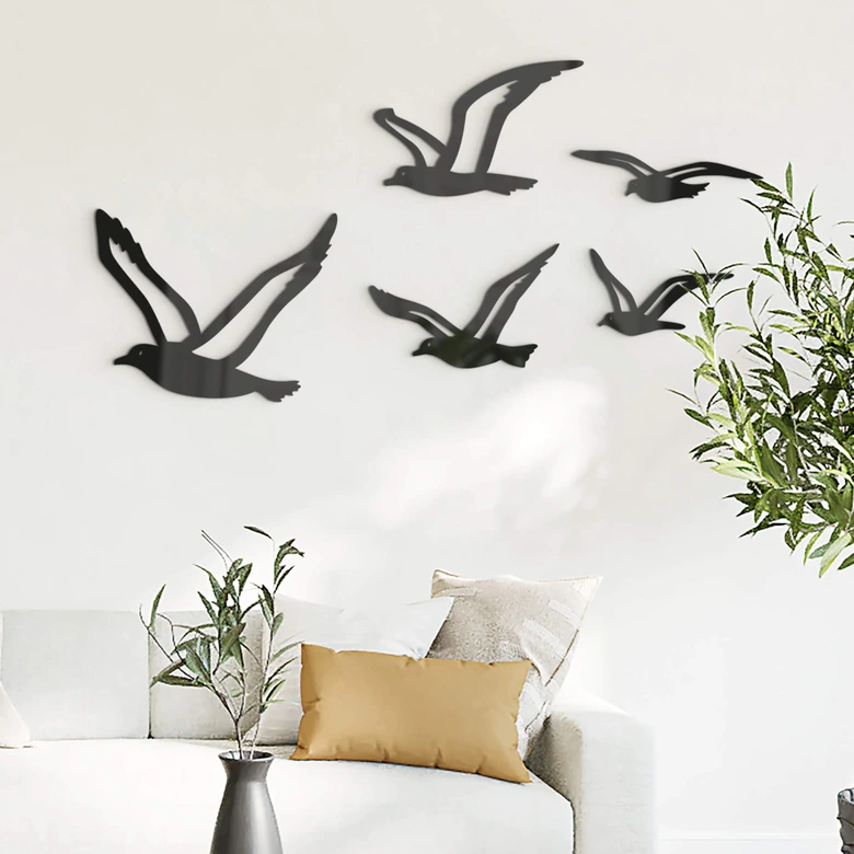 Wanddecoratie Meeuwen  