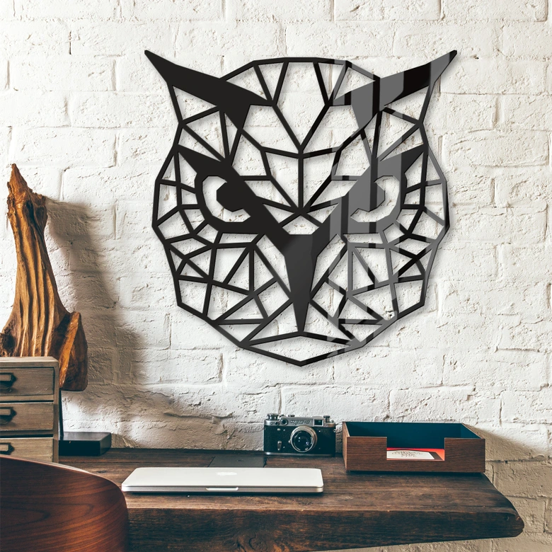 Akryl dekoration Origami uggla 