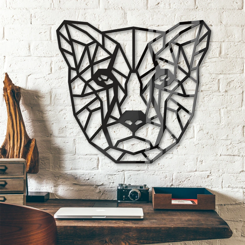 Origami Cheetah van acrylglas 