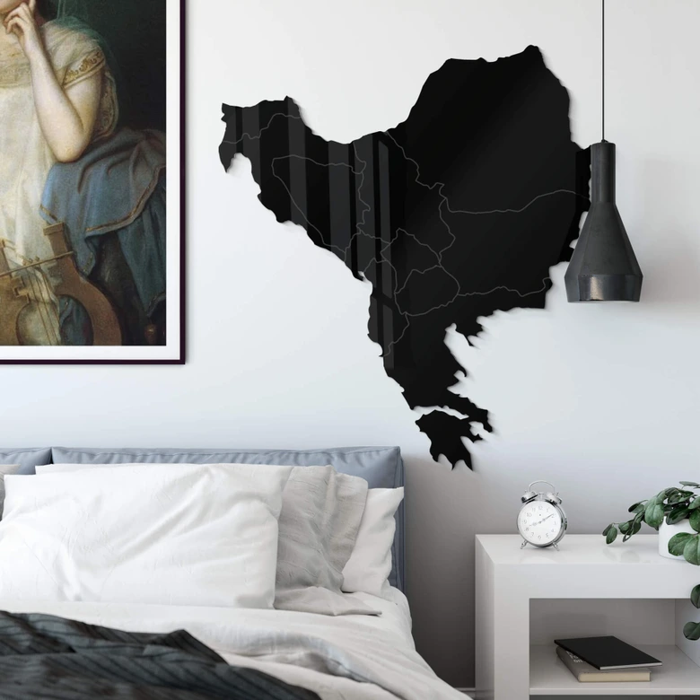 Acryldeko Karte Balkan Südosteuropa 